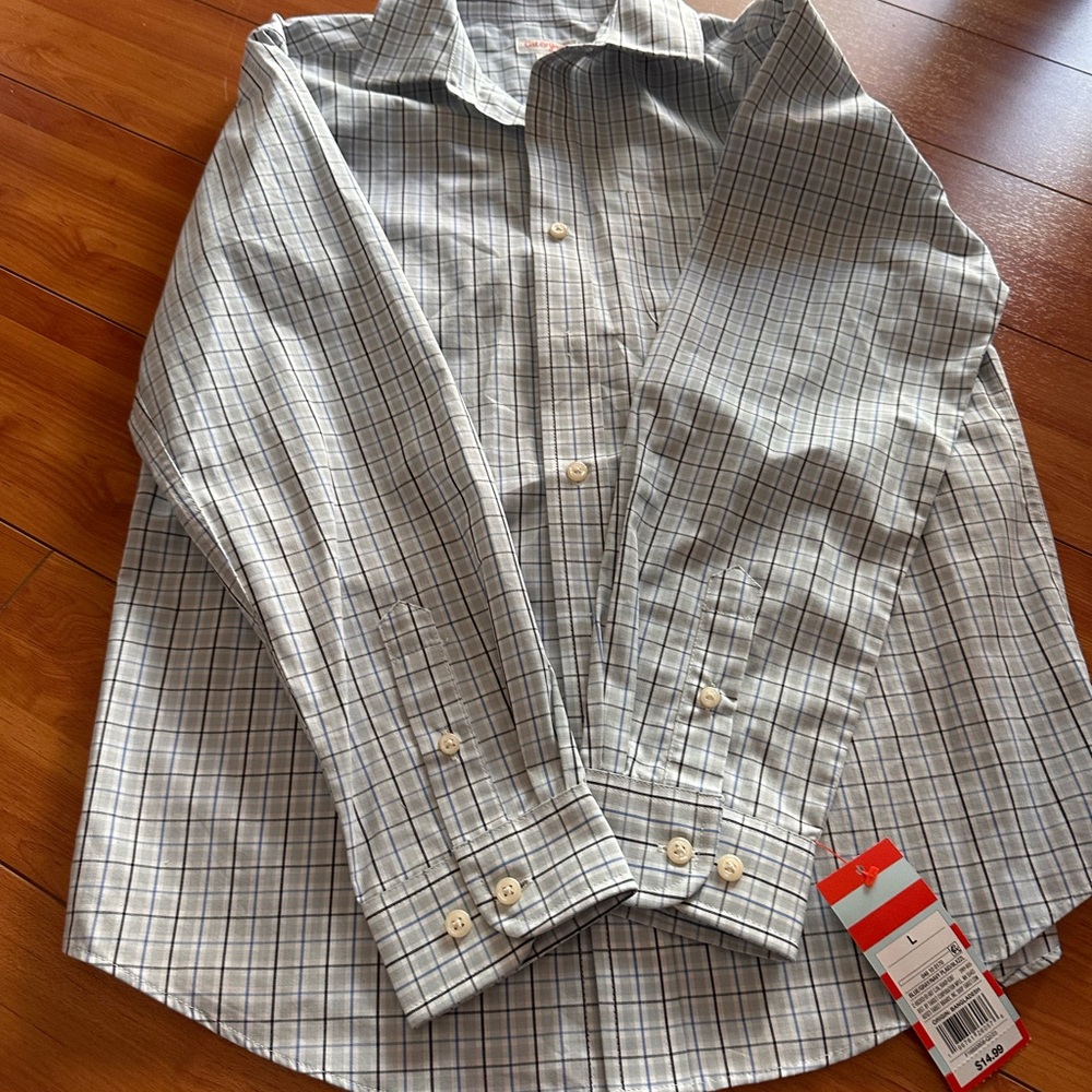 Original Penguin Boy’s Checkered Shirt - Blue and White